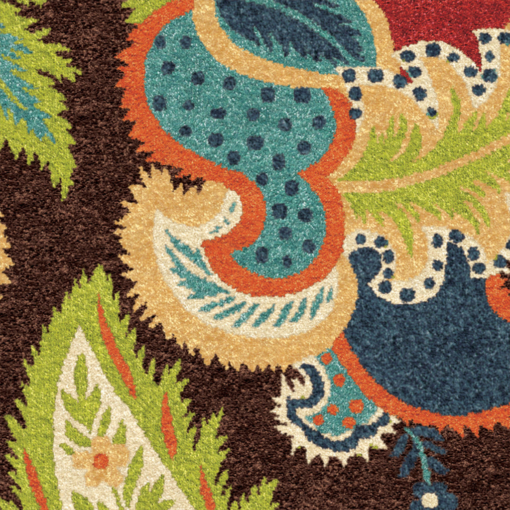 Orian Veranda Ethridge Brown 62"X90"