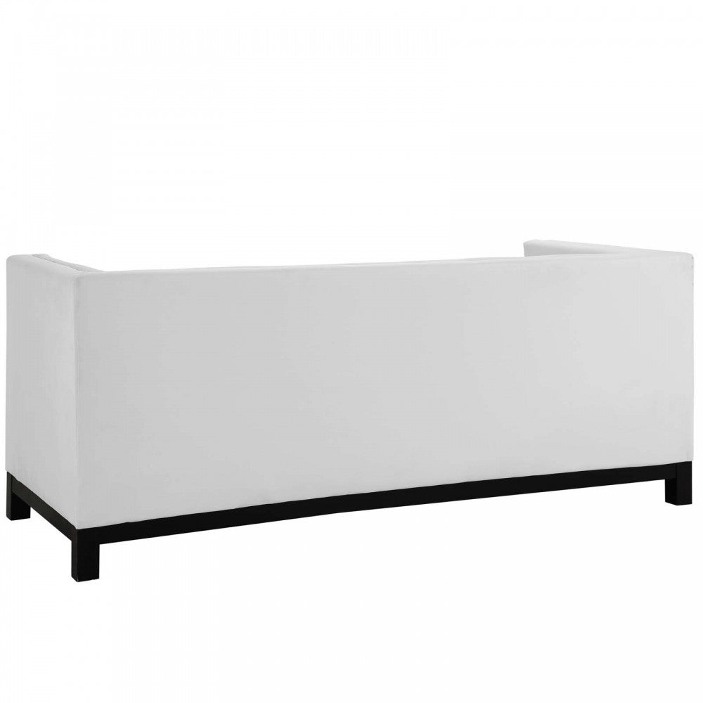 Imperial Bonded Leather Sofa, White