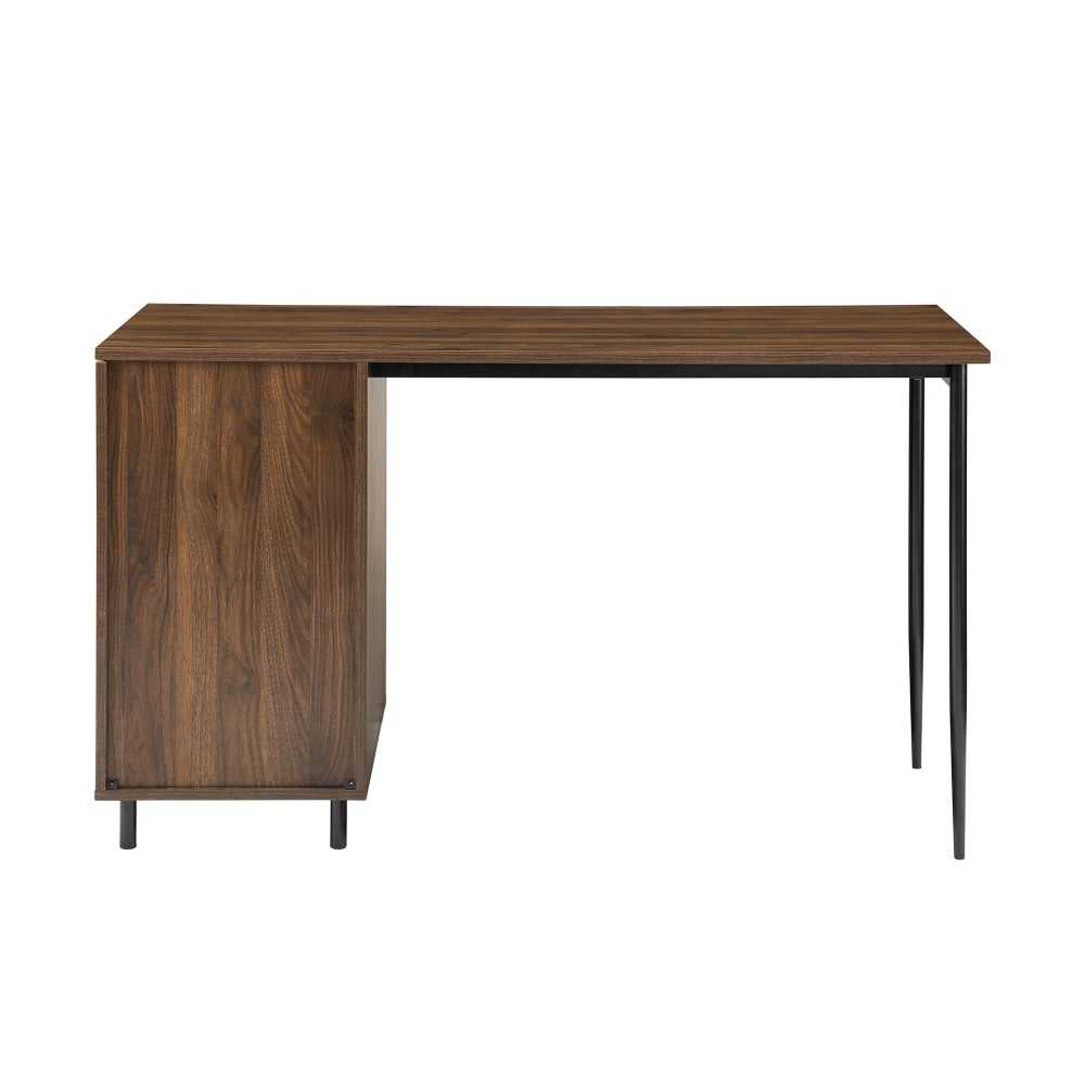 Ingrid 52" 3 Drawer Desk - Dark Walnut