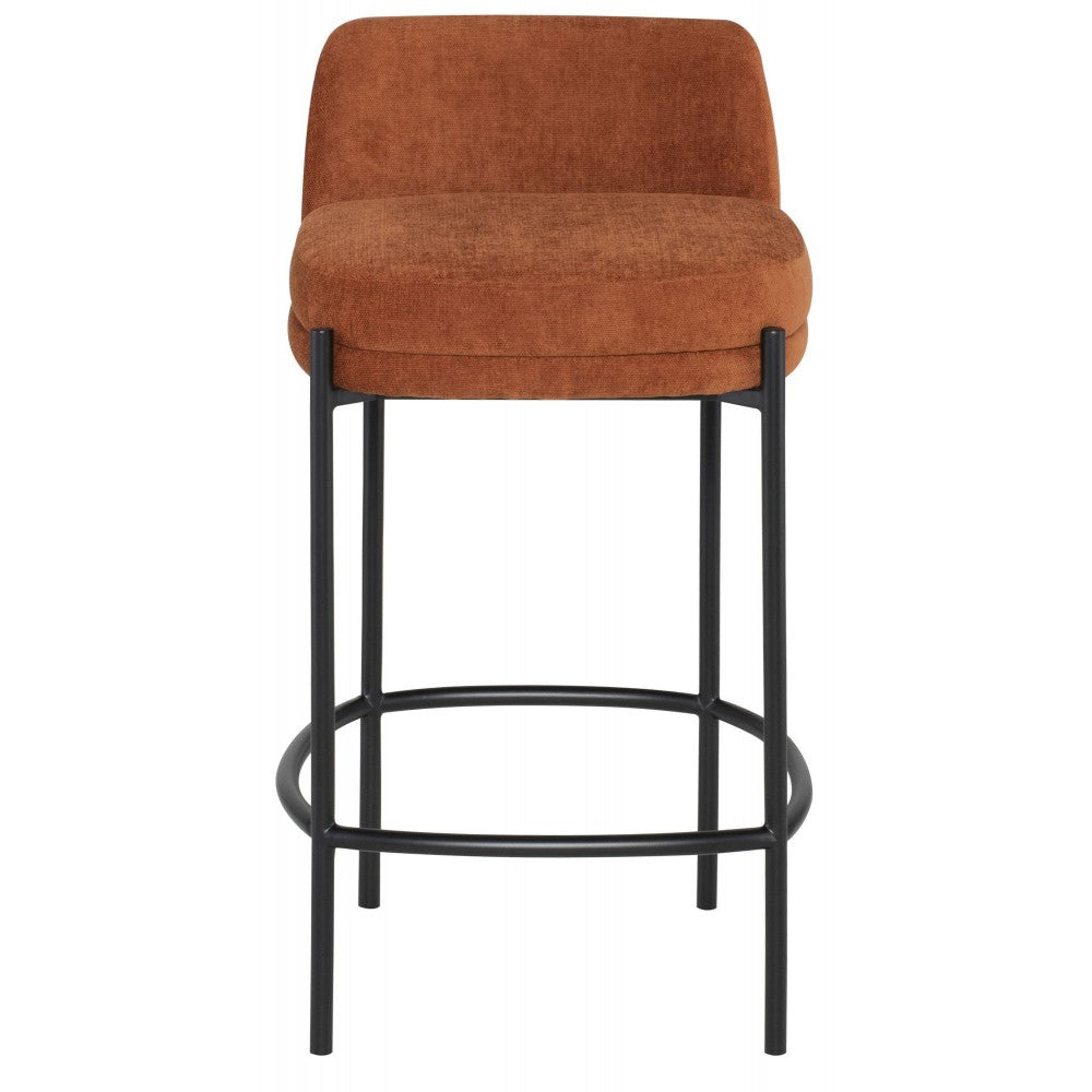 Inna Terracotta Fabric Counter Stool, HGMV252