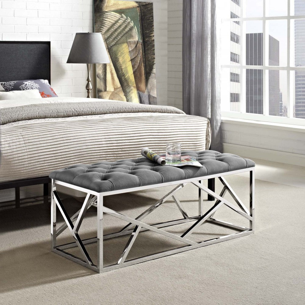 Intersperse Bench, Silver Gray