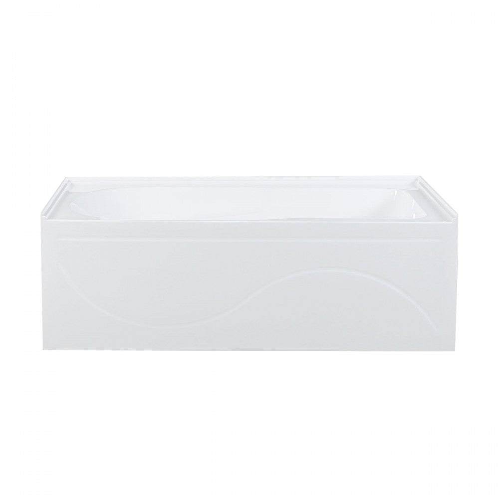 Ivy 60" X 30" Left-Hand Drain Alcove Bathtub with Apron