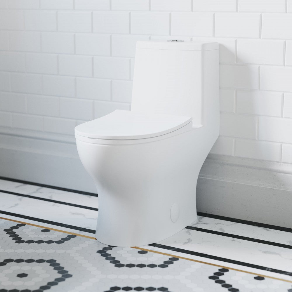 Ivy One-Piece Elongated Toilet Vortex Dual-Flush 1.1/1.6 gpf