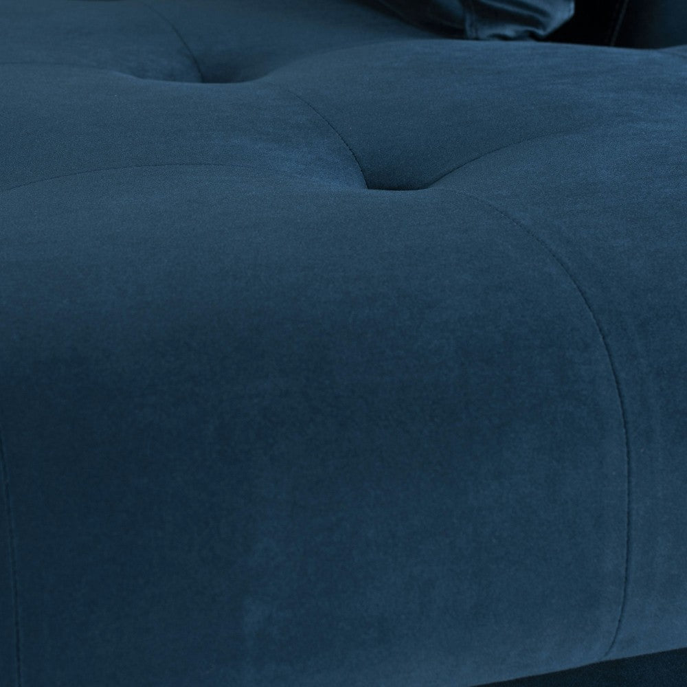 Janis Midnight Blue Fabric Sectional Sofa, HGSC252