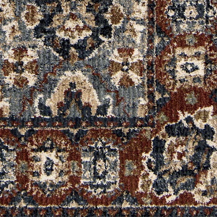 Orian American Heritage Persian Border Indigo 20"X66"