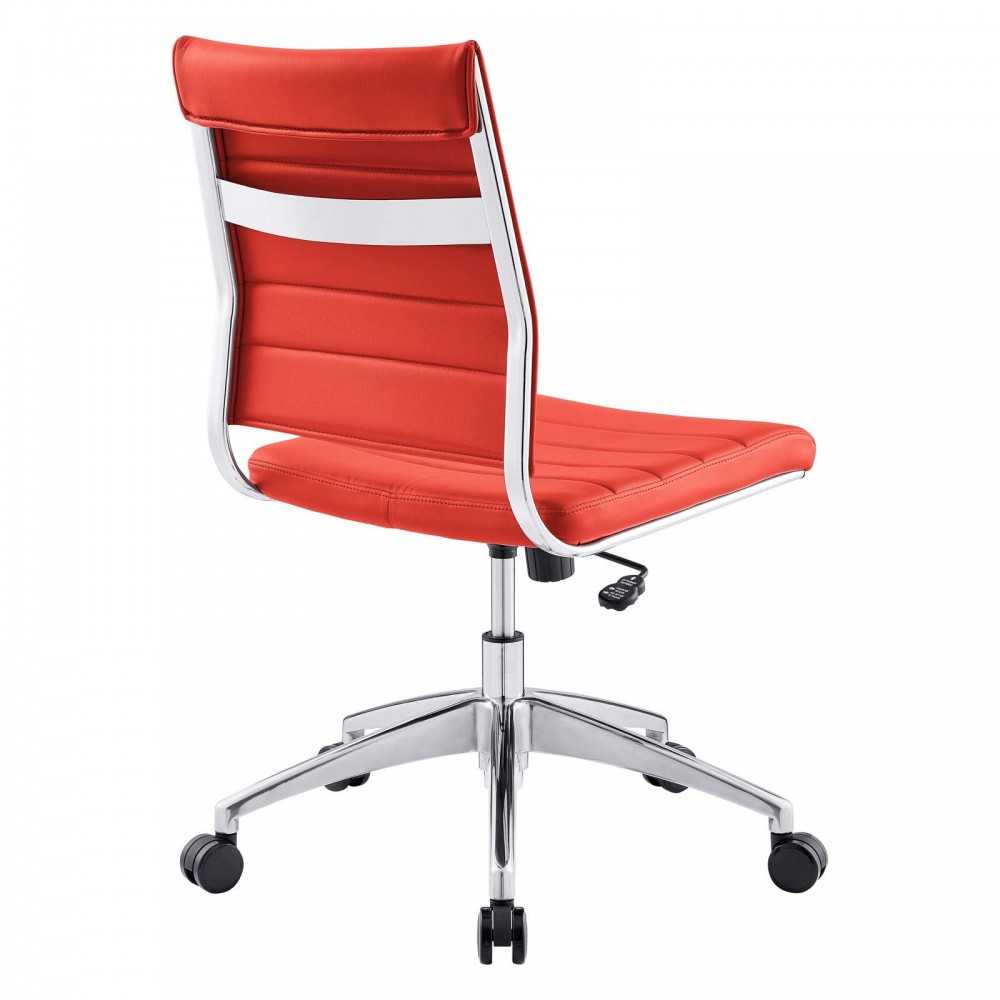 Jive Armless Mid Back Office Chair, Red