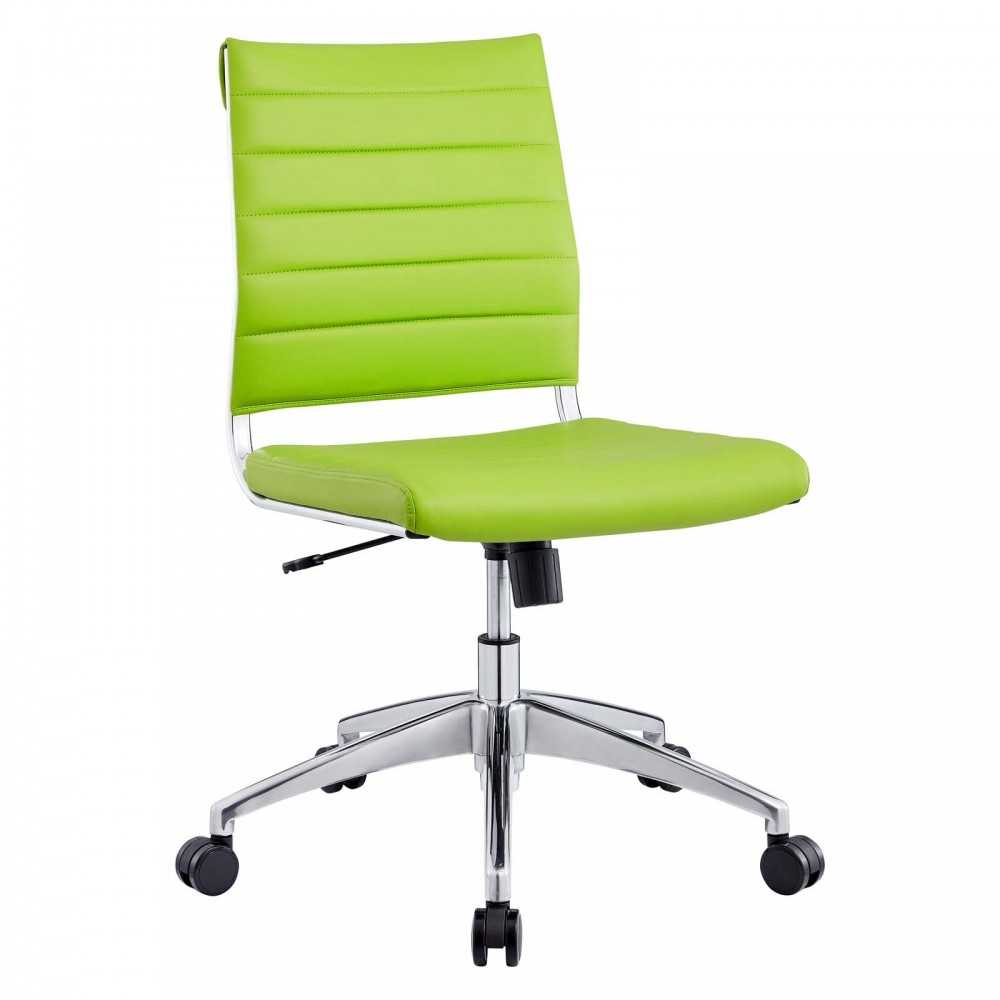 Jive Armless Mid Back Office Chair, Bright Green