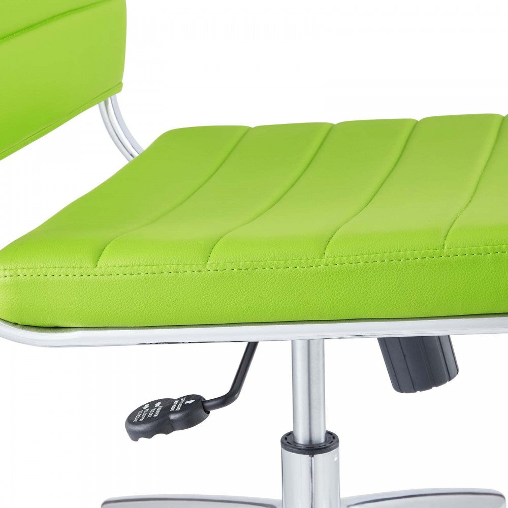 Jive Armless Mid Back Office Chair, Bright Green