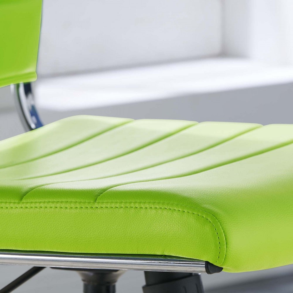 Jive Armless Mid Back Office Chair, Bright Green