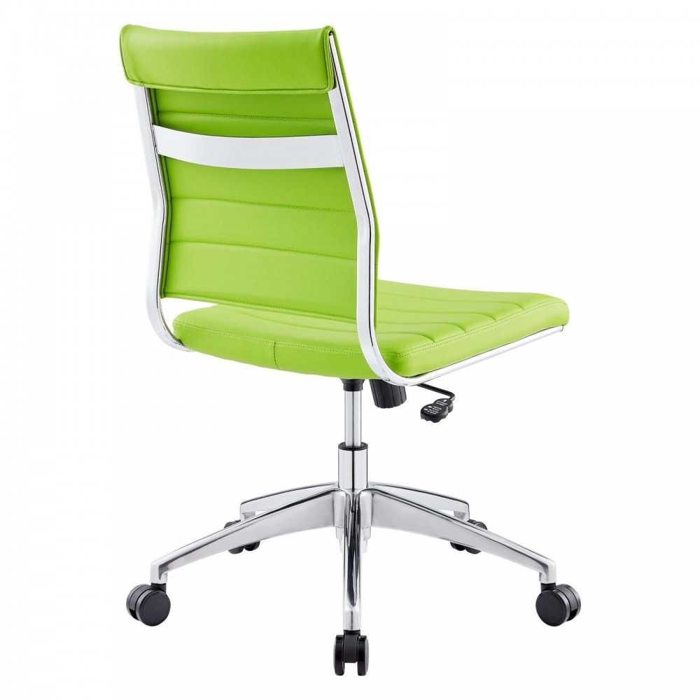Jive Armless Mid Back Office Chair, Bright Green