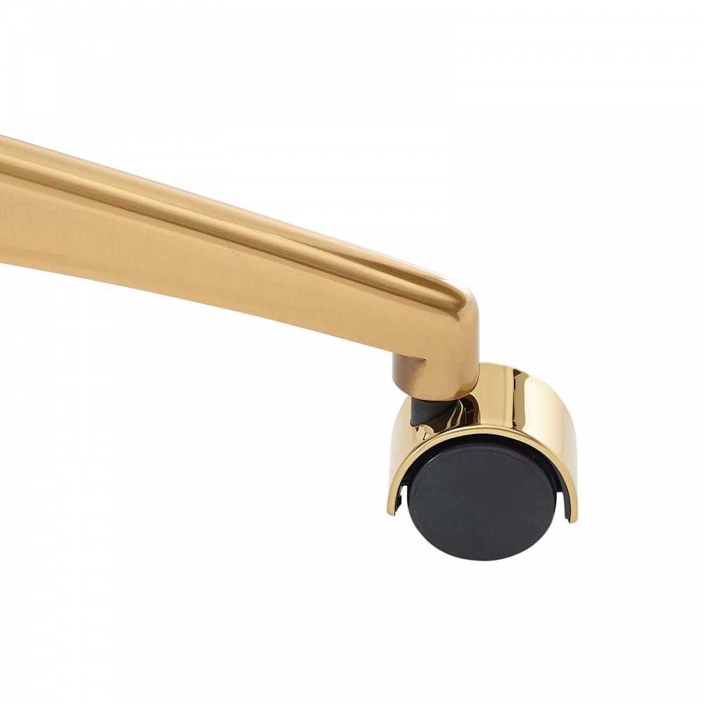 Jive Armless Mid Back Performance Velvet Office Chair, Navy