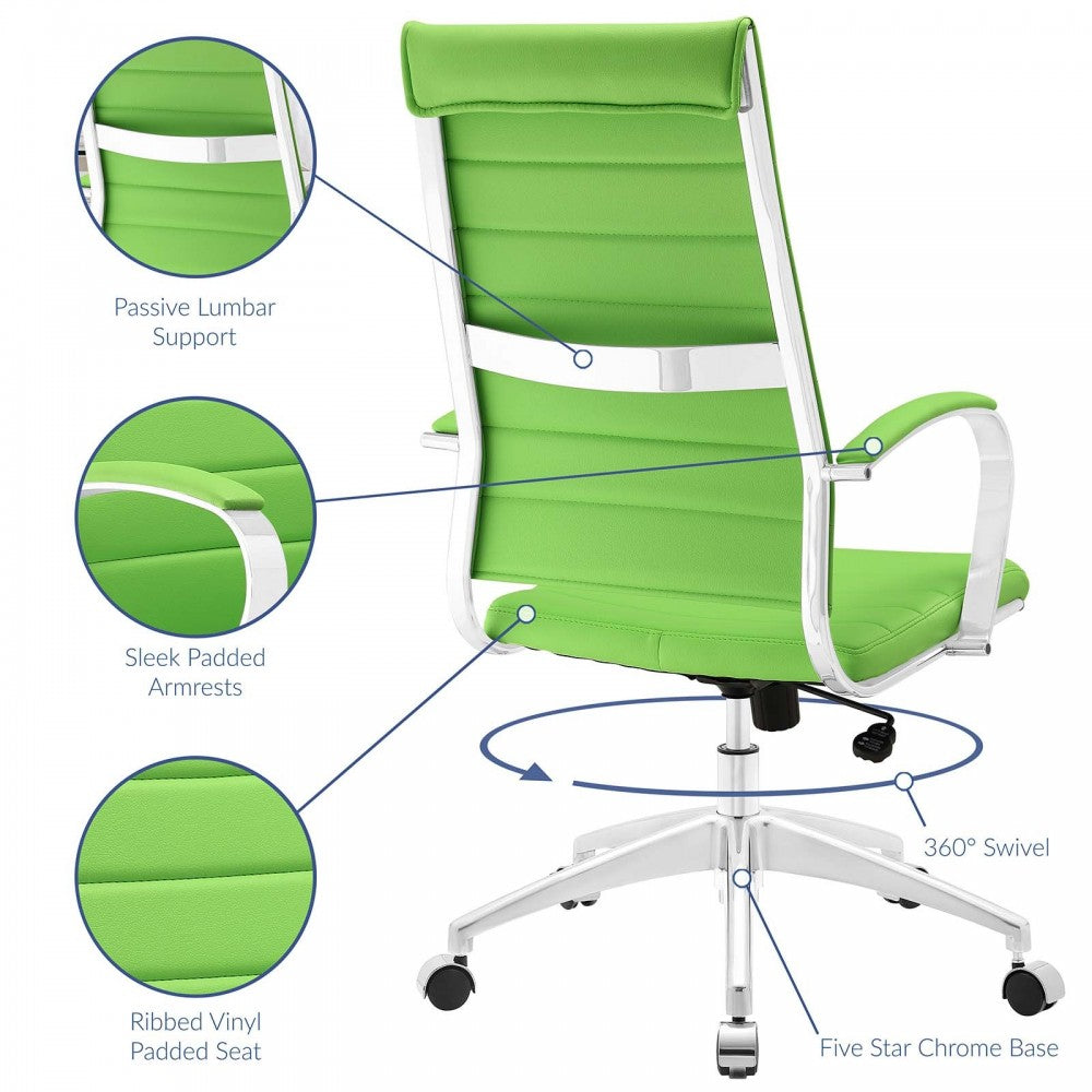 Jive Highback Office Chair, Bright Green, EEI-272-BGR