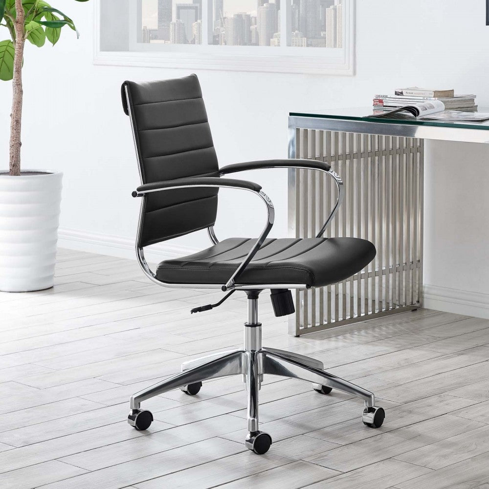 Jive Mid Back Office Chair, Black, EEI-273-BLK