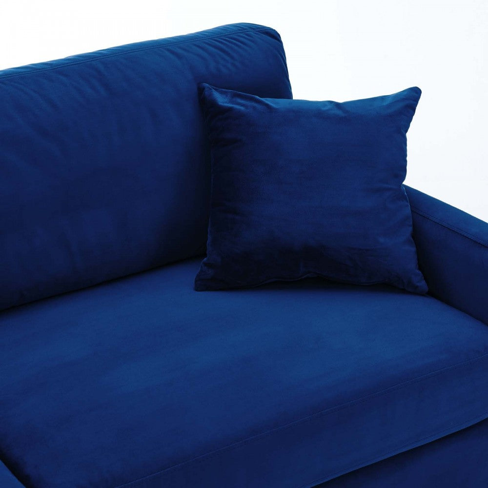 Juliana Performance Velvet Sofa, Navy