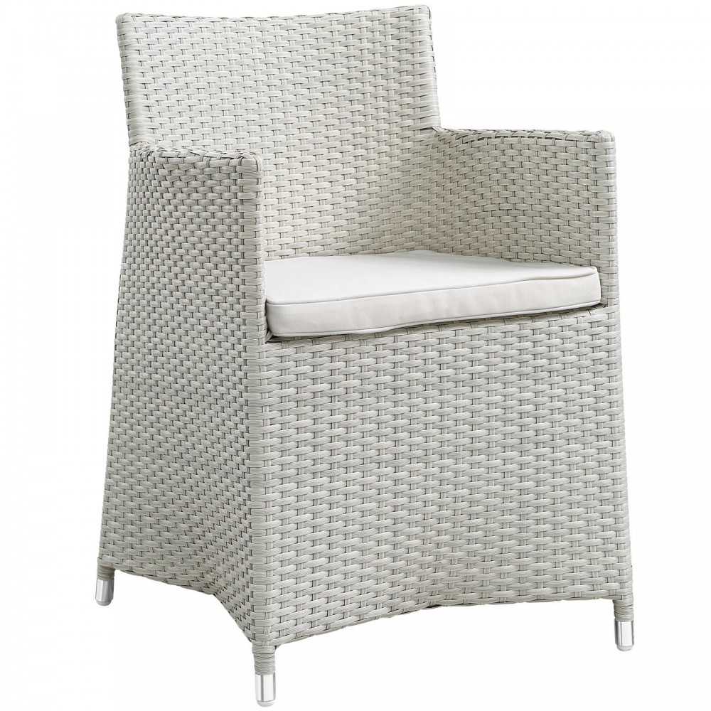 Junction 3 Piece Outdoor Patio Dining Set, Gray White