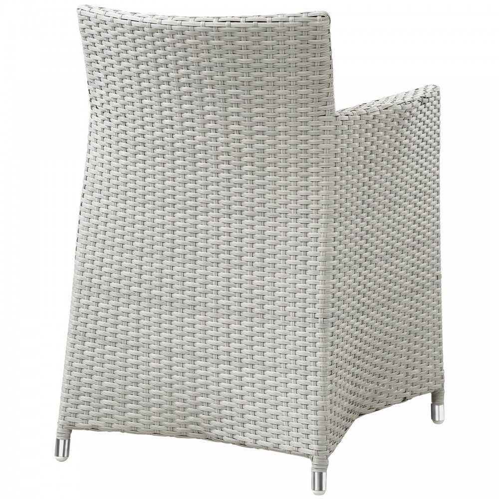 Junction 3 Piece Outdoor Patio Dining Set, Gray White