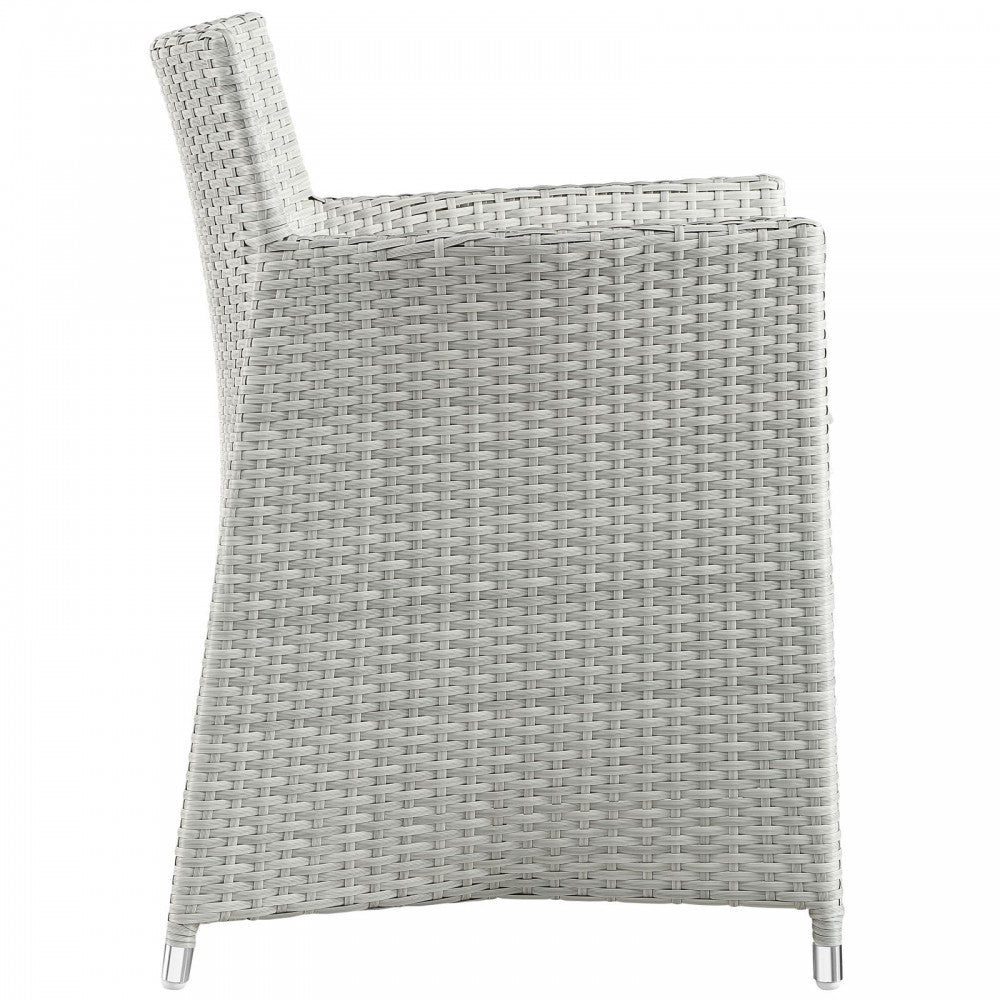 Junction 3 Piece Outdoor Patio Dining Set, Gray White