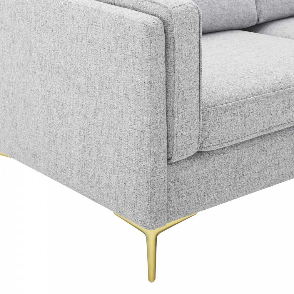 Kaiya Fabric Sofa, Light Gray