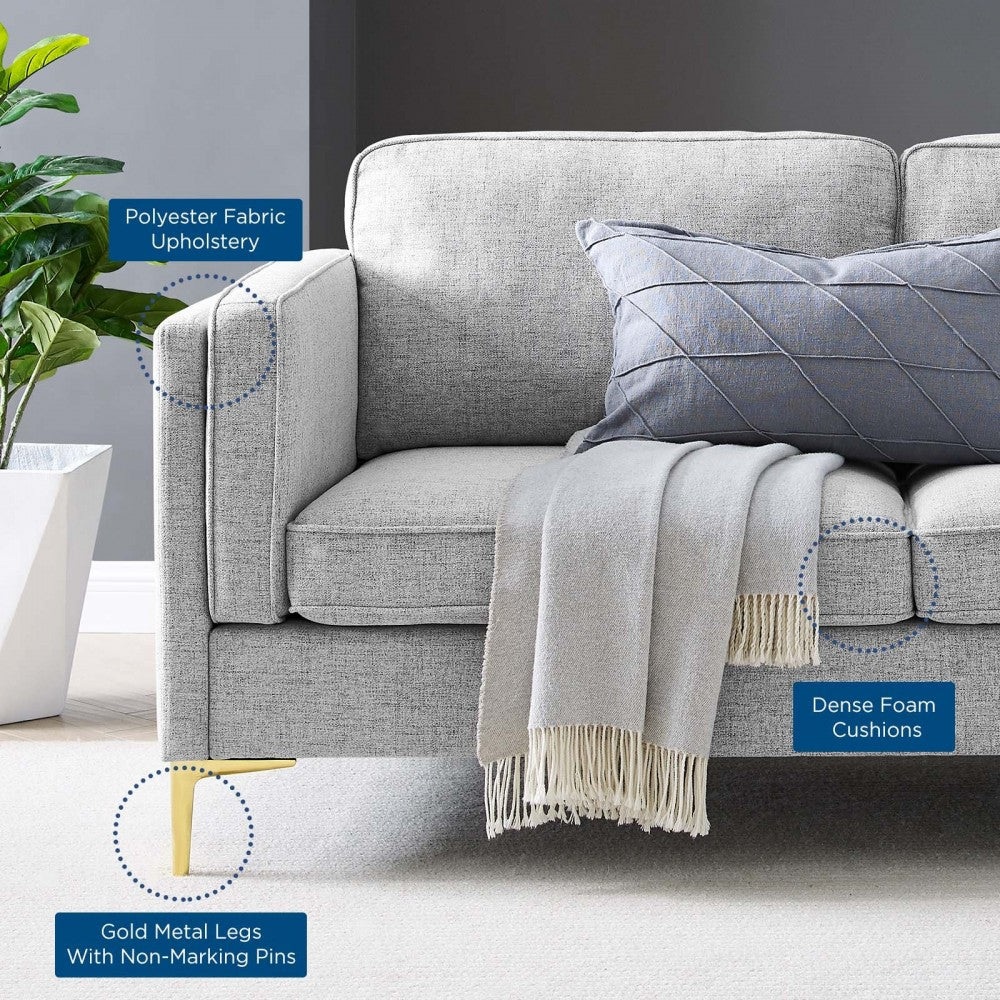 Kaiya Fabric Sofa, Light Gray