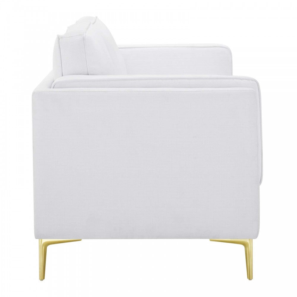 Kaiya Fabric Sofa, White