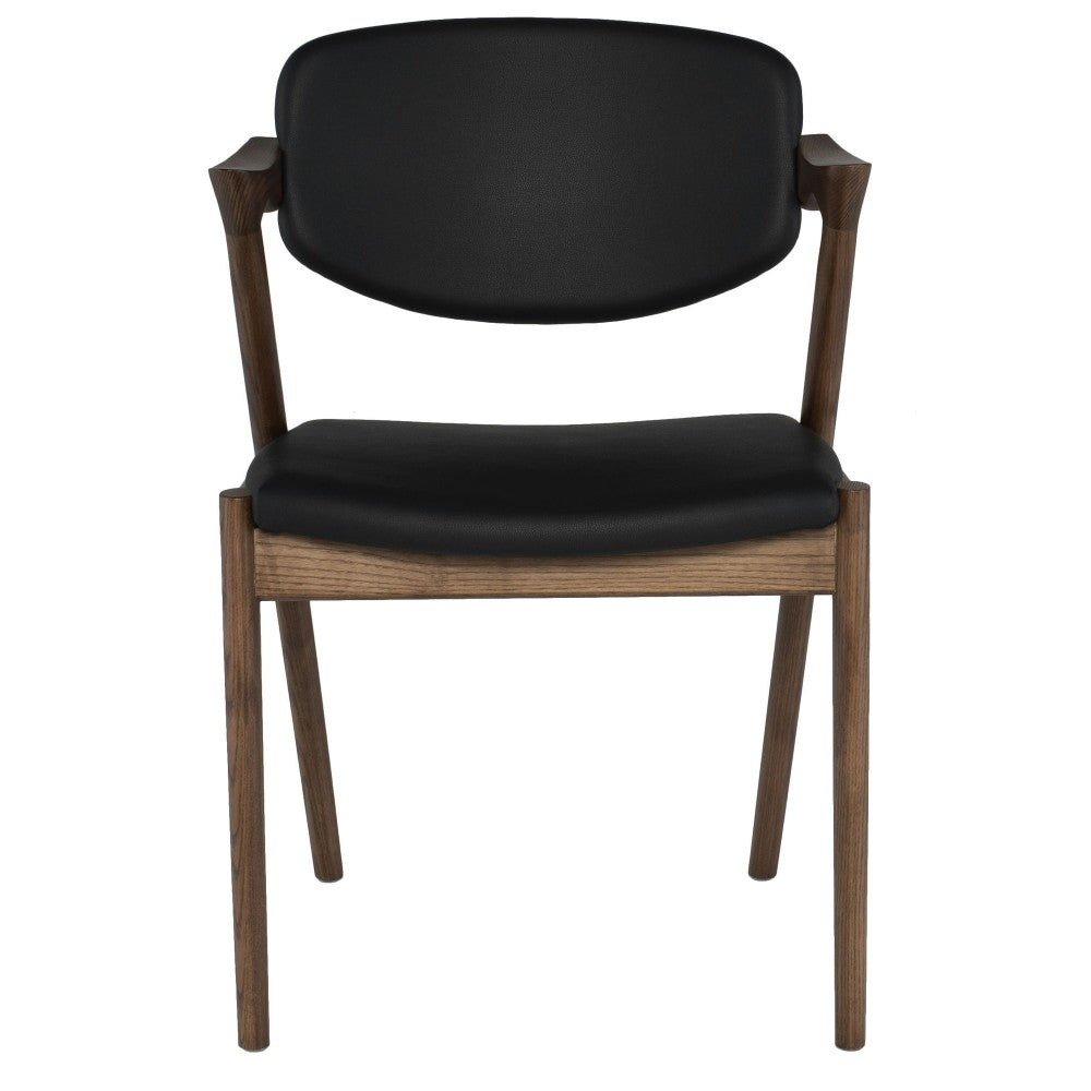Kalli Black Naugahyde Dining Chair, HGEM744