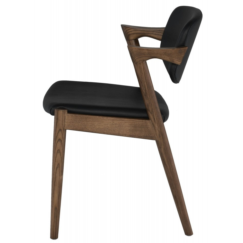Kalli Black Naugahyde Dining Chair, HGEM744