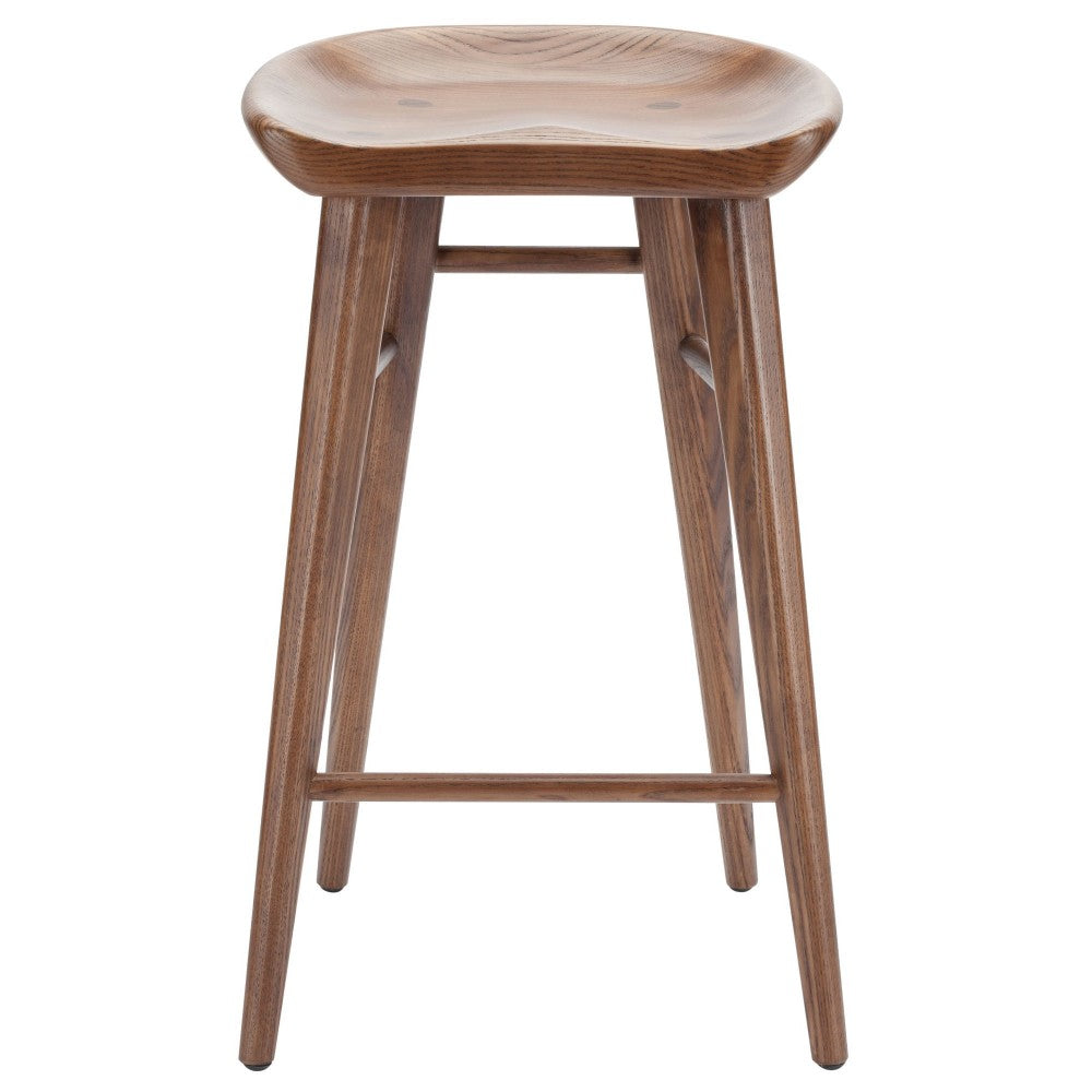 Kami Walnut Wood Counter Stool