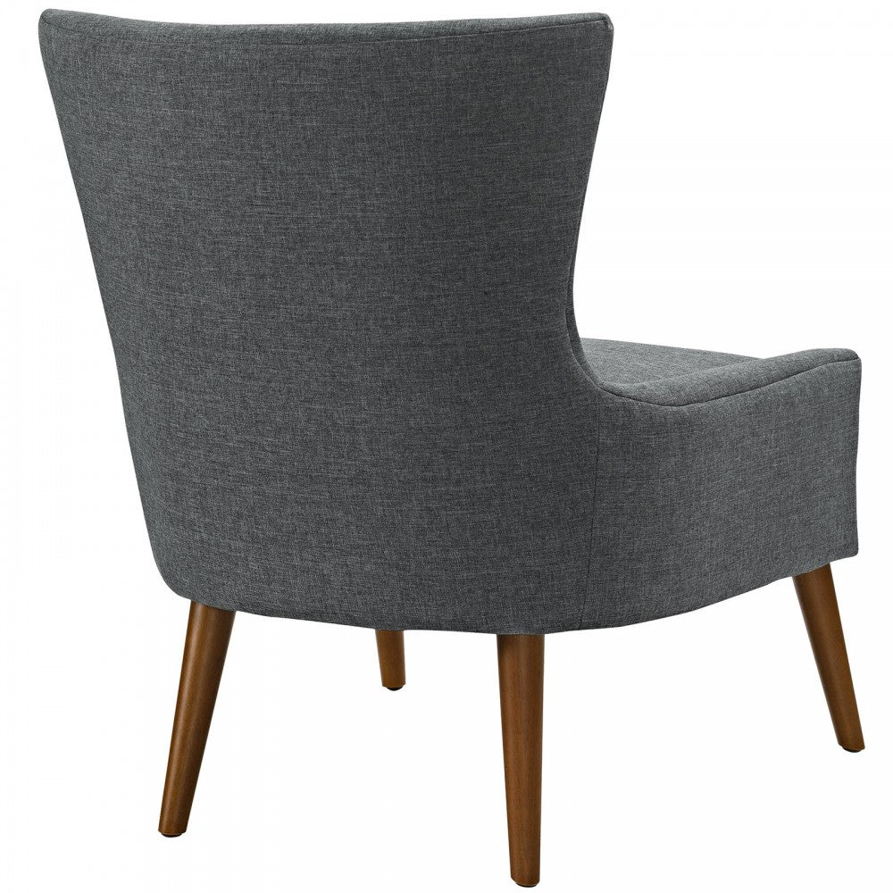Keen Upholstered Fabric Armchair, Gray