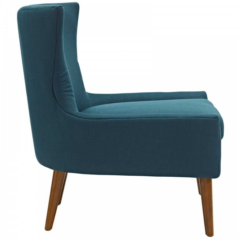 Keen Upholstered Fabric Armchair, Azure