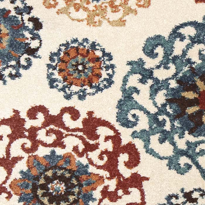 Orian Essential Courtyard Suzani Cream 30IN X 46IN