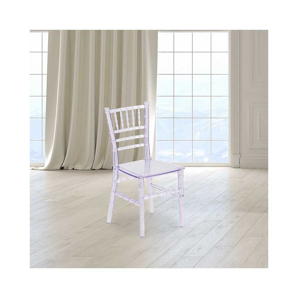 Kids Crystal Transparent Chiavari Chair