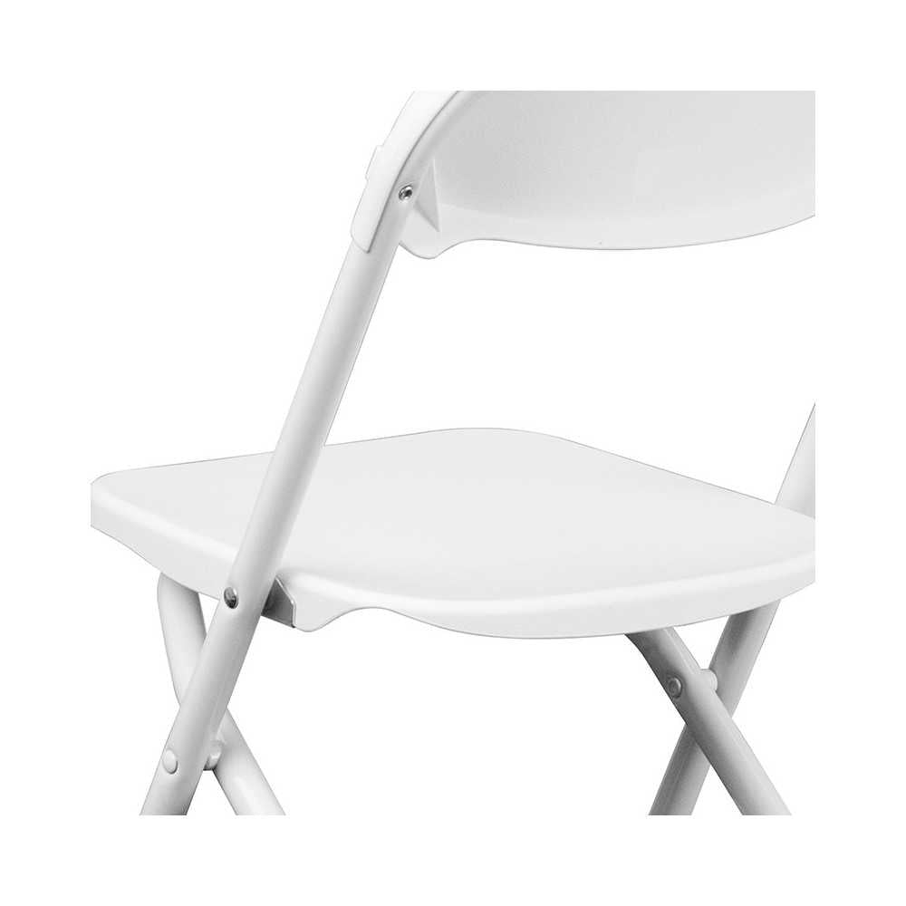 Kids White Plastic Folding Chair