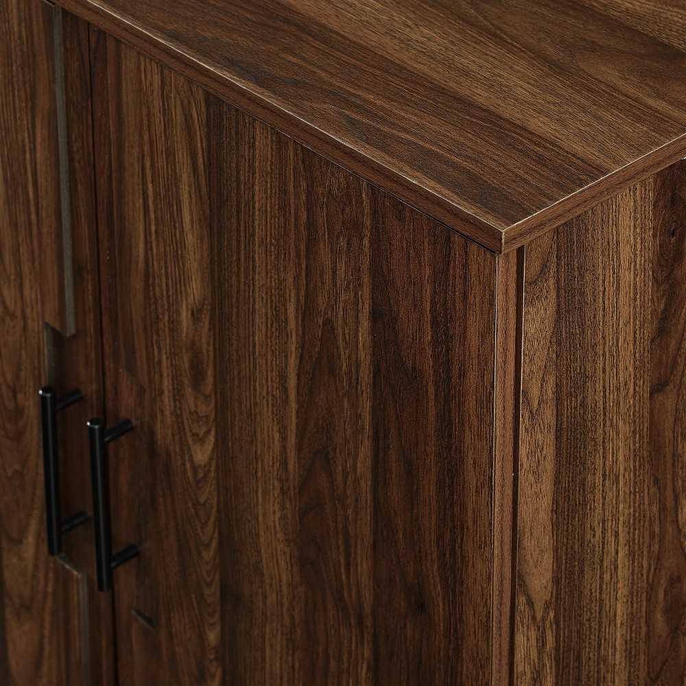 Kinley 56" Modern Detailed Door Frame Sideboard - Dark Walnut