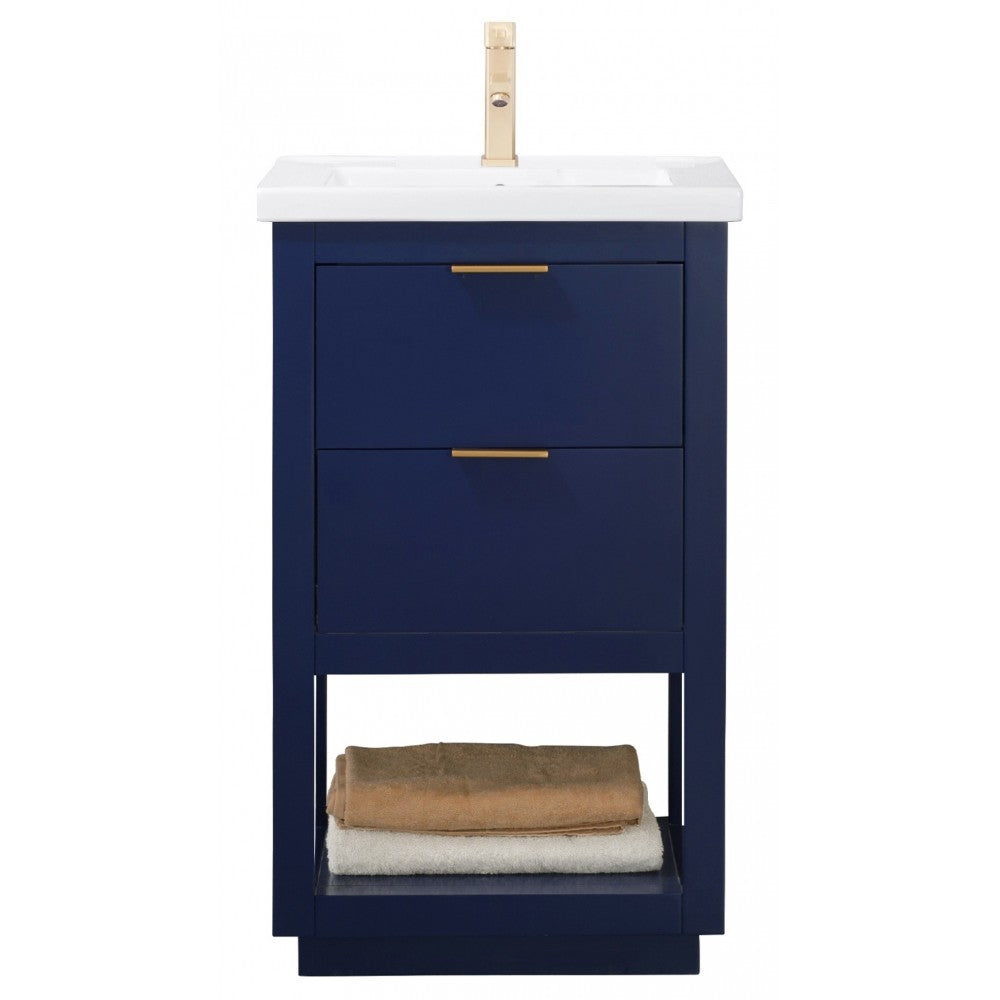 Klein 20" Single Sink Vanity In Blue