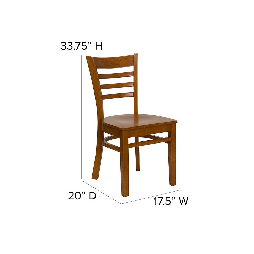 Ladder Back Cherry Wood Restaurant Chair