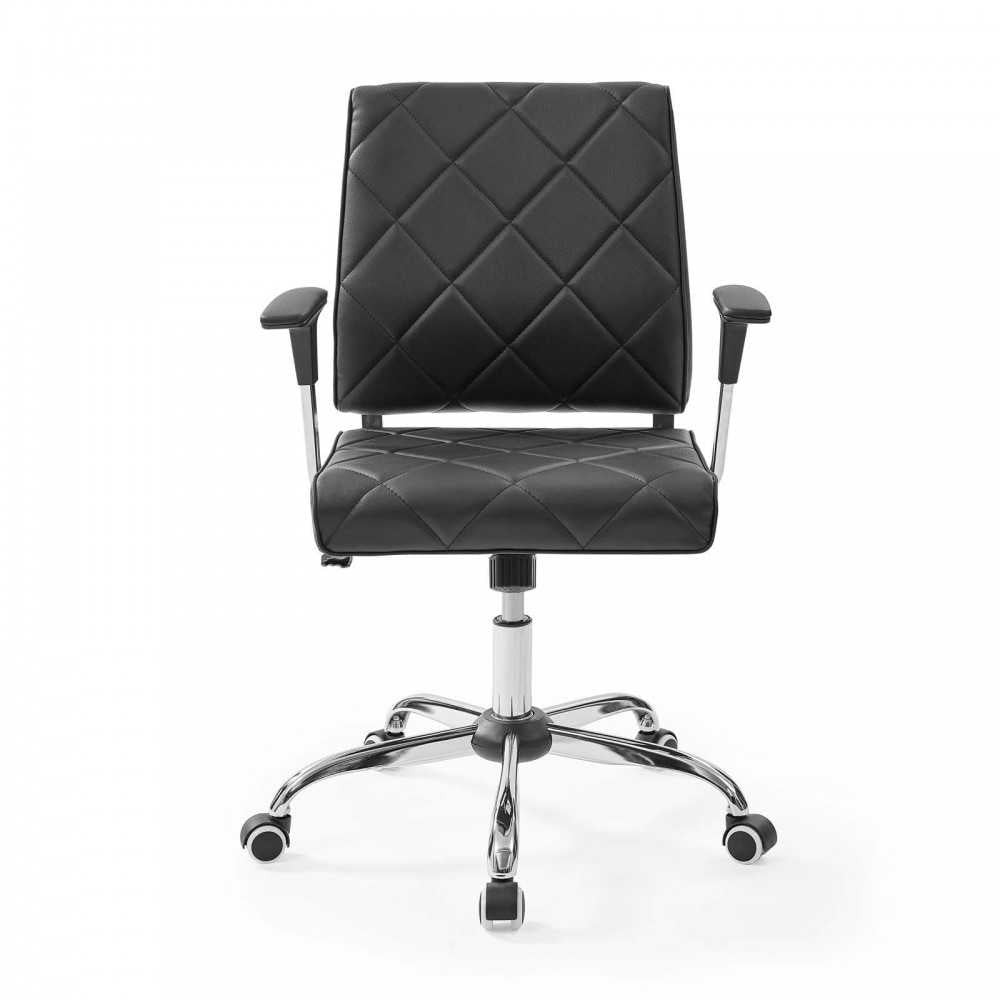 Lattice Vinyl Office Chair, Black