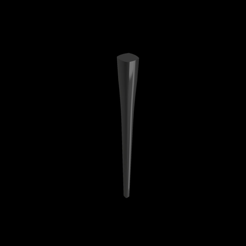 Lavita Console Leg Set Fireclay 31 in. in Black