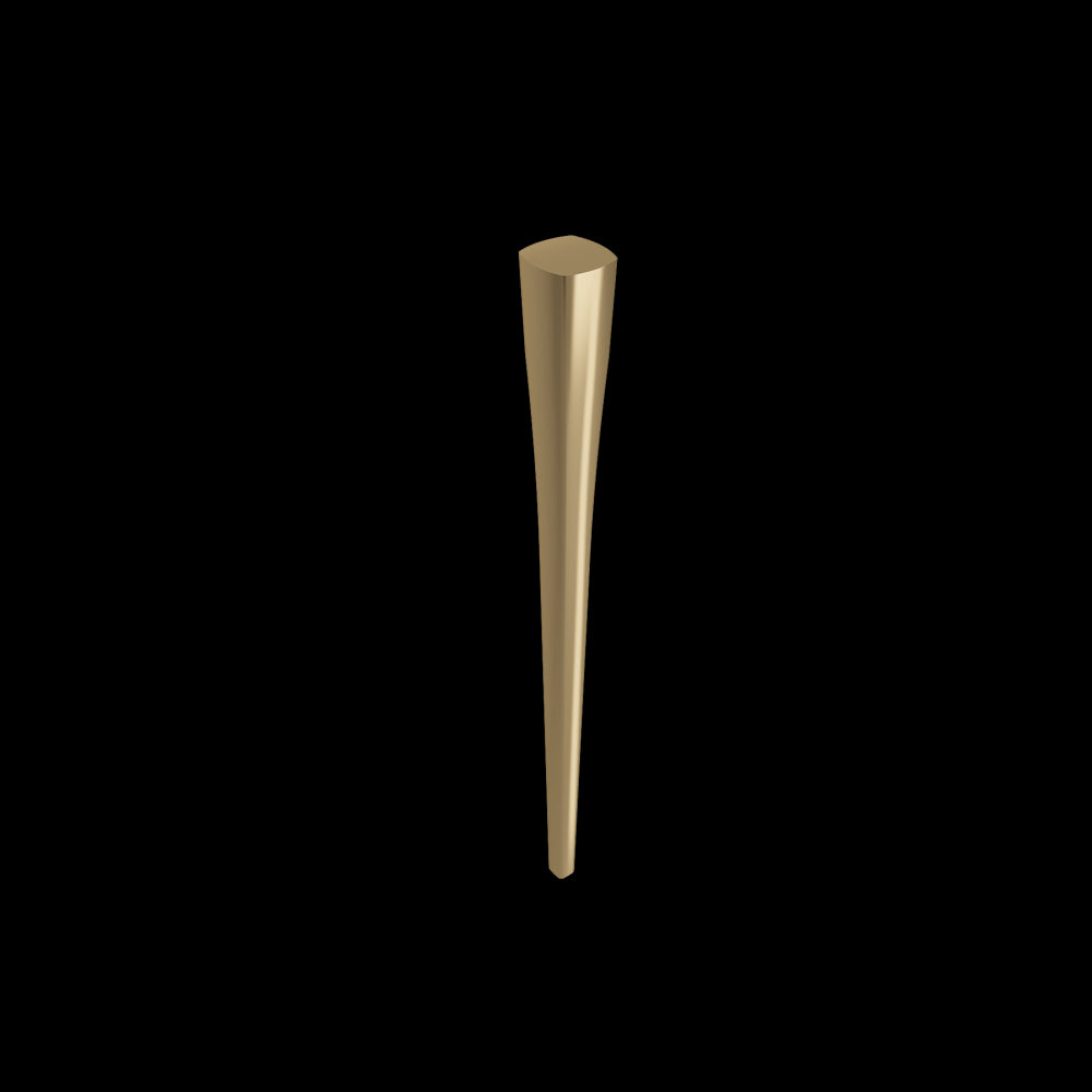 Lavita Console Leg Set Fireclay 31 in. in Matte Gold