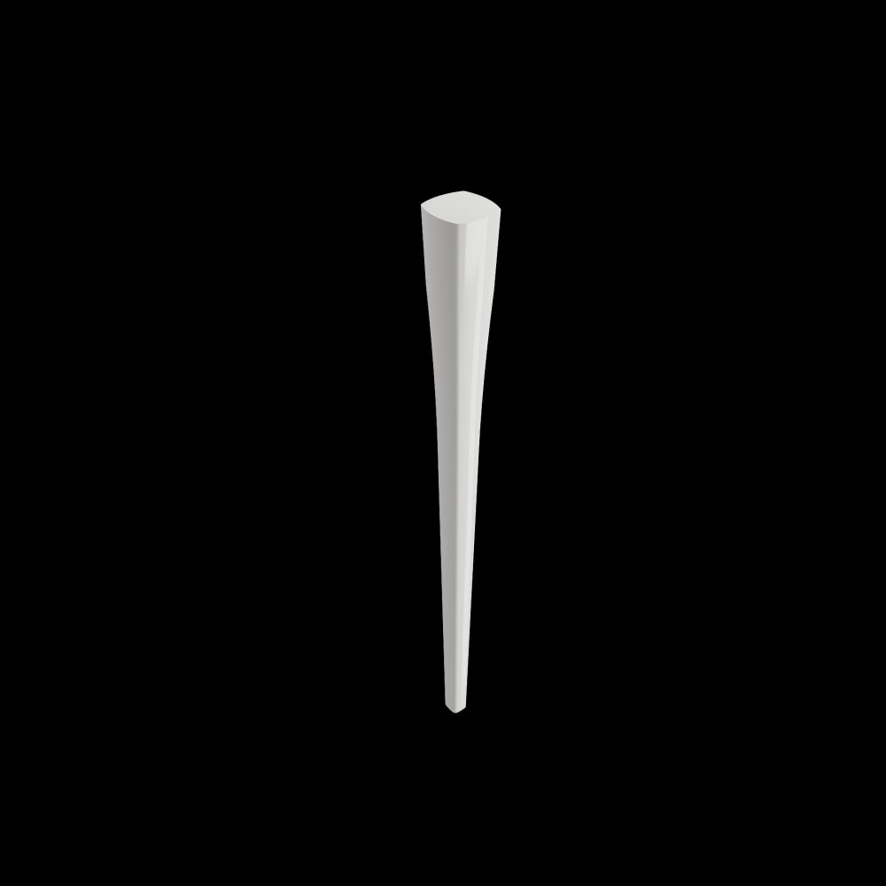 Lavita Console Leg Set Fireclay 31 in. in White