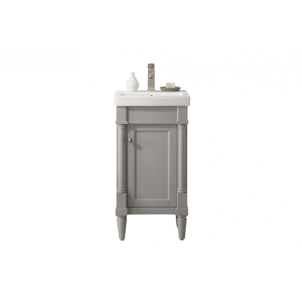 Legion Furniture 18" Sink Vanity In Gray