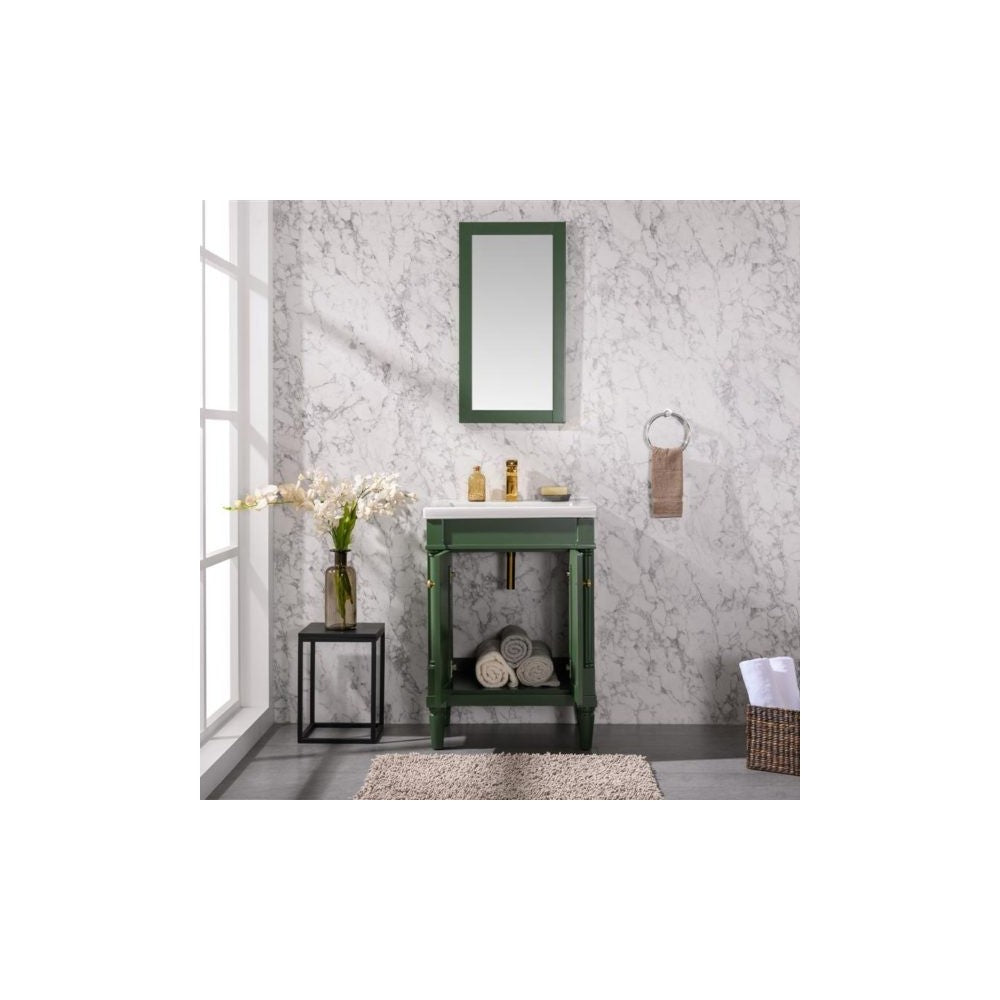 Legion Furniture 24" Pewter Green Sink Vanity