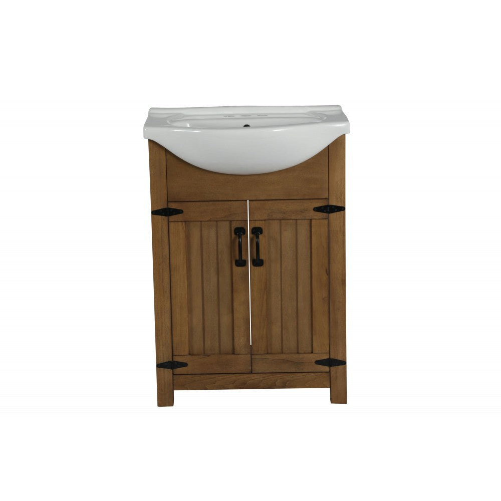 Legion Furniture 24" Weathered Gray Sink Vanity, No Faucet