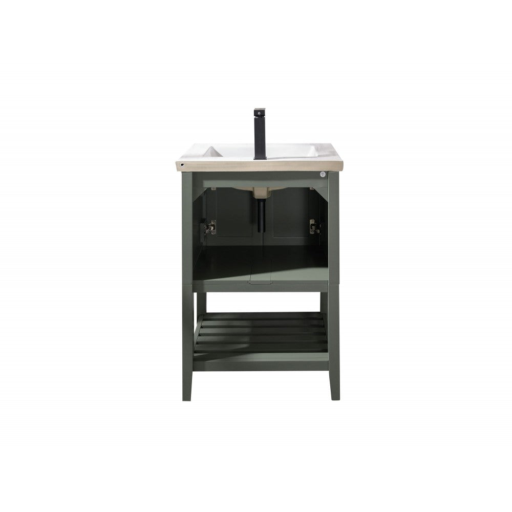 Legion Furniture WLF9024-PG 24" Pewter Green Sink Vanity