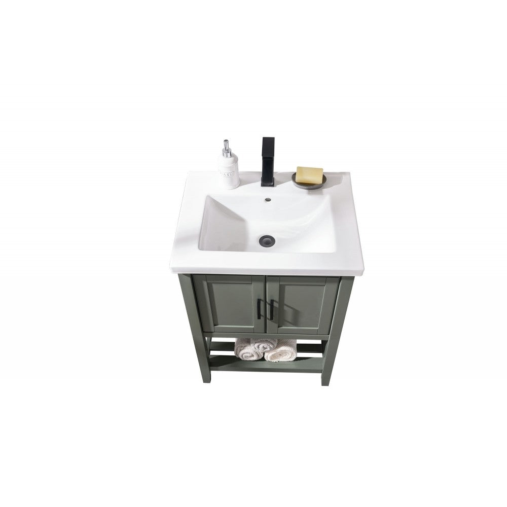 Legion Furniture WLF9024-PG 24" Pewter Green Sink Vanity