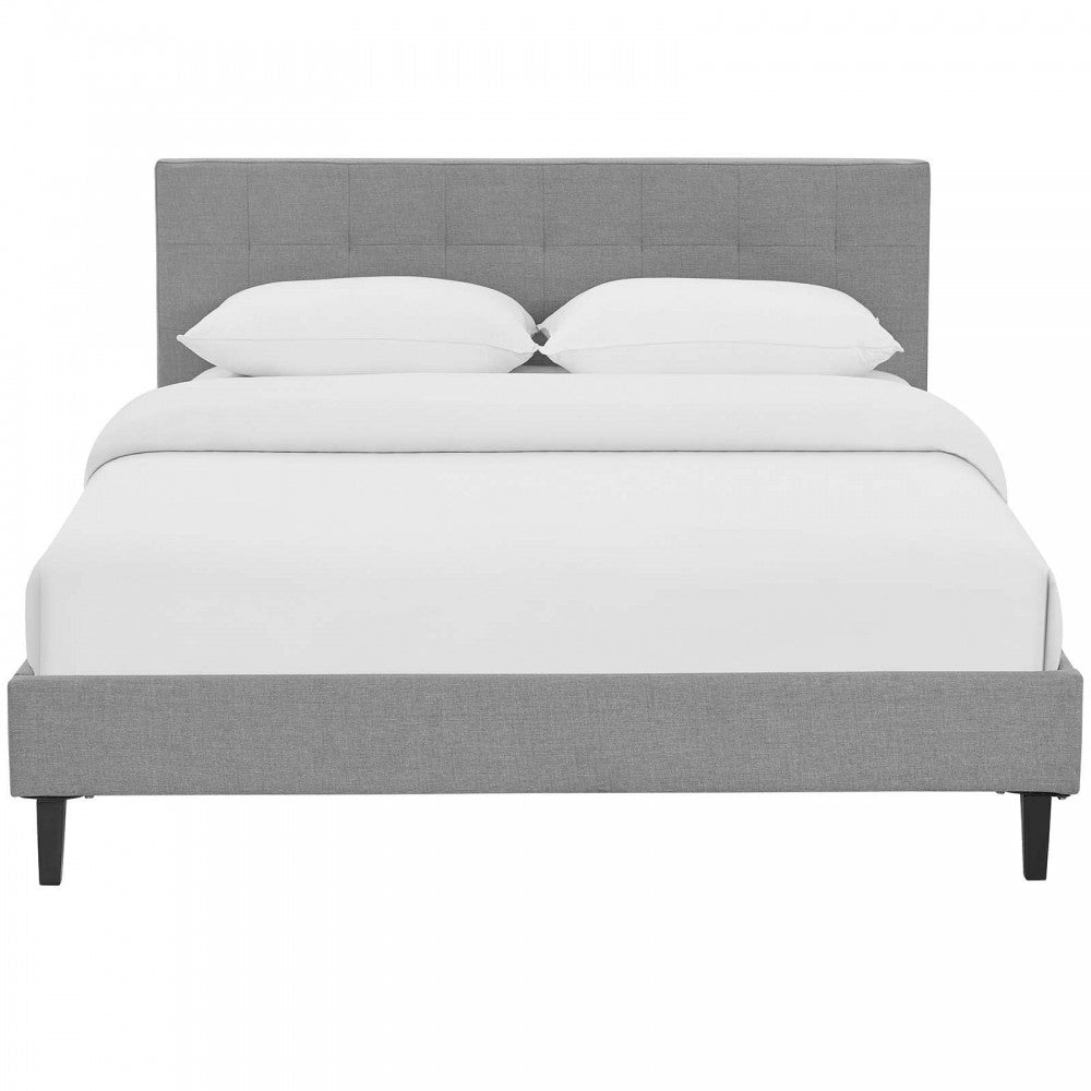 Linnea Full Bed, Light Gray