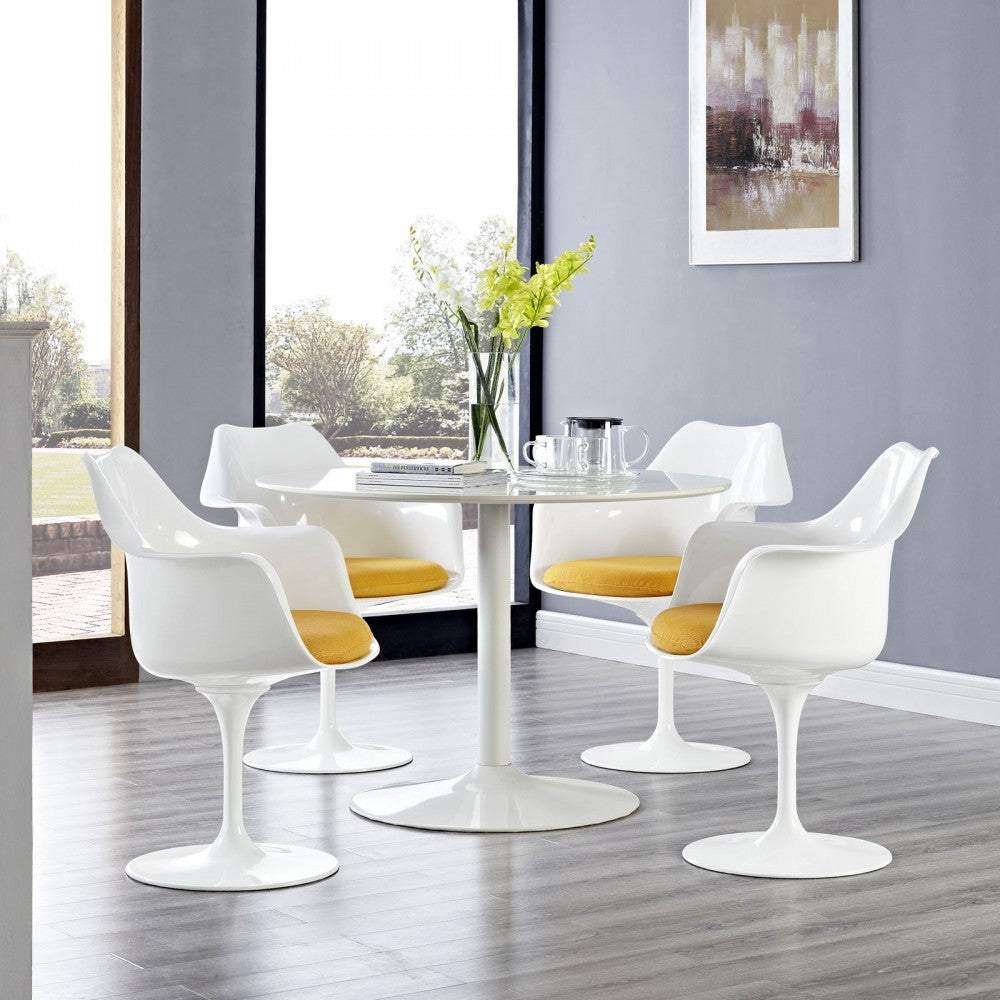 Lippa Dining Armchair Set of 4, Yellow