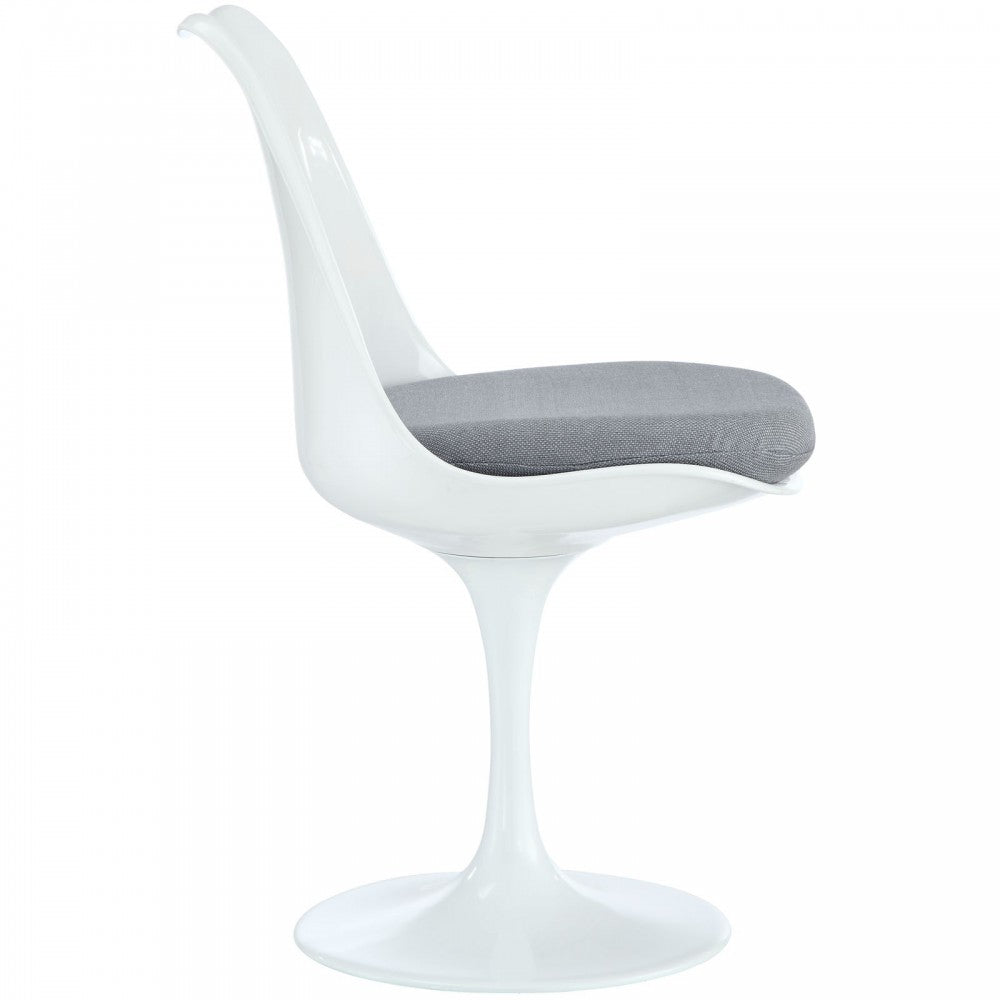 Lippa Dining Fabric Side Chair, Gray