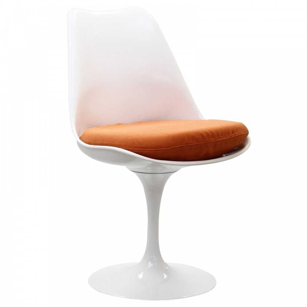 Lippa Dining Fabric Side Chair, Orange