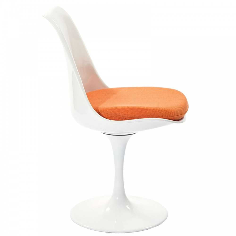 Lippa Dining Fabric Side Chair, Orange