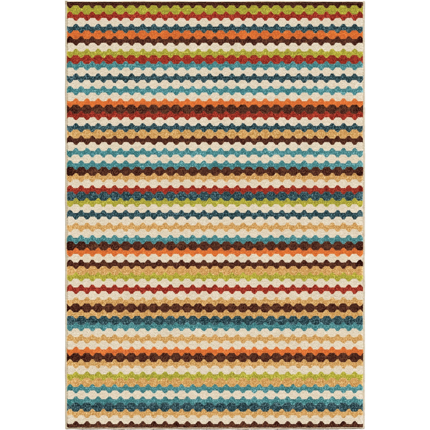 Orian Veranda Nik Nak Gemstone 77"X116"